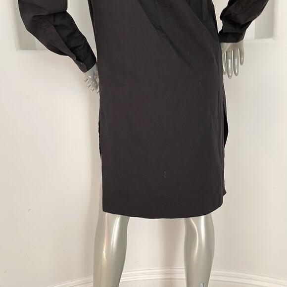 OAK Long Sleeve Shirt Dress Black Size XS - Picture 8 of 13